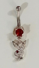 Vintage Playmate OF The Month January July Garnet Ruby Red Prong Set Gemstone picture