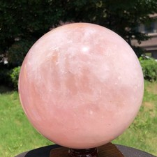 13.72LB Top Natural Pink Crystal Ball Quartz Crystal Ball Reiki Healing 6553 picture