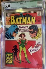 CGC 5.0 BATMAN #181 DC 6/1966 1ST APP POSION IVY QUALIFIED HAS CENTERFOLD picture