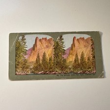 The Sentinels Yosemite Valley CA Antique Stereoview Card 5H6-4 picture