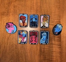 LORE OLYMPUS TAROT CARD MYSTERY PIN - COMPLETE SET OF 6 & PERSEPHONE & HADES picture