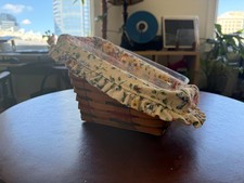 Longaberger 1995 Vegetable Basket With Liner And Protector Kitchen Storage Food picture