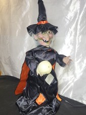 Vintage Animated Halloween Witch with Glowing Skull -  Motion picture