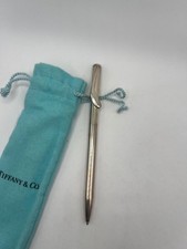 Authentic Tiffany & Co Sterling Silver T-Clip Ballpoint Pen 925 w Original Pouch picture