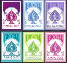 Bicycle Fashion reverse-face playing cards (6 decks) picture