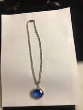 Vintage Charles Winston Smithsonian Hope Diamond Replica Necklace Box Set 18
