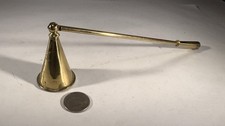 Vintage Solid Brass Candle Snuffer 12