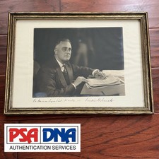 FRANKLIN D. ROOSEVELT Autograph American Legion Photo Signed AS PRESIDENT * PSA picture