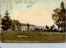 Haines Landing, Rangeley Lakes ME c1906 Vintage Postcard T52 picture