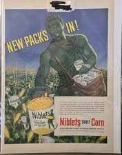 Vintage Green Giant 1951 Niblets Sweet Corn Advertisement Exc Cond Used picture