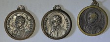 3 Vintage Italian Religious Medals Don Bosco  CDF Italy -  picture