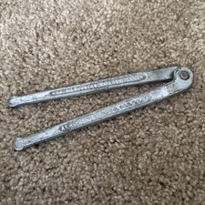 Vintage Armstrong Bros No 482 Adjustable Face Spanner Wrench Machinist Tool USA picture