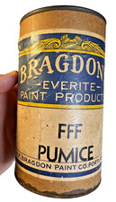 Antique c.1915–1925 Bragdon’s Everite FFF Pumice Paint Can Portland Maine Label picture