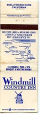 Windmill Country Inn, Buellton Solvang, California Matchbook picture