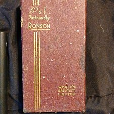 Ronson Pal Lighter Fashioned by Ronson with Ronson Box & Pouch Case picture