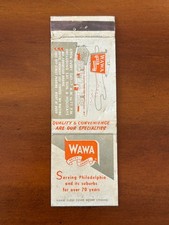 Vintage Wawa Dairy Farms Matchbook - Philadelphia Food Market Advertising picture