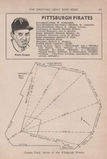 1956 Pittsburgh Pirates Forbes Field Stadium MLB Baseball Profile Page picture