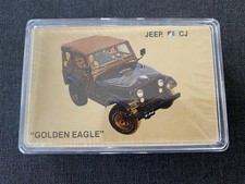 1977 AMC Jeep C J Golden Eagle Playing Cards New Sealed With Plastic Case picture