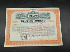 OAKLAND Traction Company - Stock Certificate 1912 picture