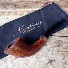 Erik Nording Copperhead Sandblasted Horn Briar Tobacco Pipe - NEW picture
