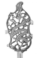 Embossed Absinthe Spoon Wormwood Leaf - picture