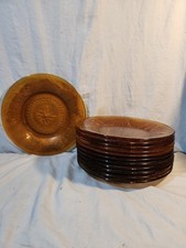 TIARA INDIANA GLASS Vintage Amber 10 1/4