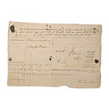 1805 Port Of NY Customs Drawback Doc – Lenox & Maitland, Jamaica Pimento Trade picture