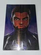 NEW Marvel Comics 12x18” Chadwick Boseman As Black Panther Fan Art Metal Poster picture