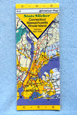 Connecticut - Massachusetts - Rhode Island - State Slicker Map picture