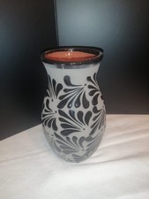 FLORERO/VASE 10 INCHES HECHO A MANO MEXICAN ARTE DE BARRO picture