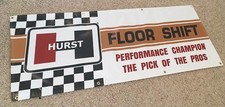 HURST FLOOR SHIFT Garage Banner Sign (Large 2'x5') picture