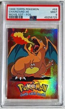 1999 Topps Pokemon PSA 9 MINT Charizard Foil #6 E6 Movie Edition VERY RARE Card picture