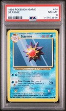 PSA 8 NM/MT 1999 POKEMON GAME #64 STARMIE UNLIMITED ENGLISH picture