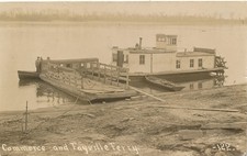 Commerce and Ferry-Fayville, IL RPPC 1916 posted Mississippi R Alexander County picture