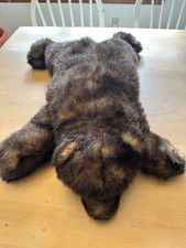 Ditz Designs Large Brown Bear Plush Realistic Pillow Handmade Stuffed Animal 28