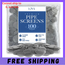 100 Pcs Pipe Screens Stainless Steel Screen Filter for Pipe 3/4 Mesh Pipe Filter picture