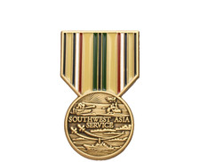 SOUTHWEST ASIA SERVICE MEDAL MILITARY LAPEL HAT PIN picture
