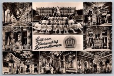 Königsschloss Herrenchiemsee Bavaria Interior Views Historic Postcard picture