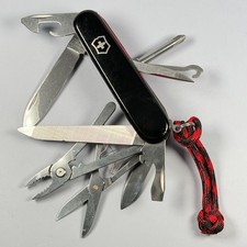 Victorinox Swiss Army Knife RE Mechanic Deluxe Mod Pliers Metal File Red G10 picture