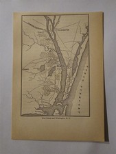 Fort Fisher Wilmington North Carolina 1881 Civil War Map picture
