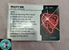 HeroClix Reality Gem 0S003 Collector's Trove Set New One-Shot Card picture