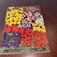 Vintage 1966 Geo W Park Flower Book Catalog Seed Co Greenwood S.C. picture
