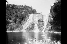 Photo:Ithaca Falls Ithaca New York 1890s Waterfall Cliffs Pool picture