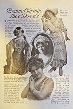 1914 Actress Christie MacDonald illustrated picture