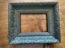 Antique 19th Century Parisienne Style Dark Ornate Picture Frame 12 1/4