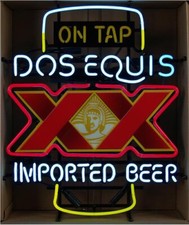 DOS Equis XX Imported Beer Neon Sign 24