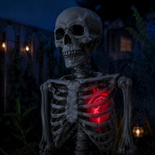 LITE HALLOWEEN ILLUMINATED GLOW HEART FOR SKELETONS & CREEPY FALL CREATURES picture