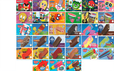 Lot of 115 Ice Cream Truck Decal Sticker Blue Bunny, Rich's and Popsi picture