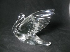 Heisey Large Crystal Swan 8