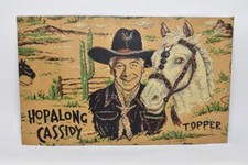 Antique Hopalong Cassidy Topper Linoleum William Boyd Horse Cowboy Western Rare picture